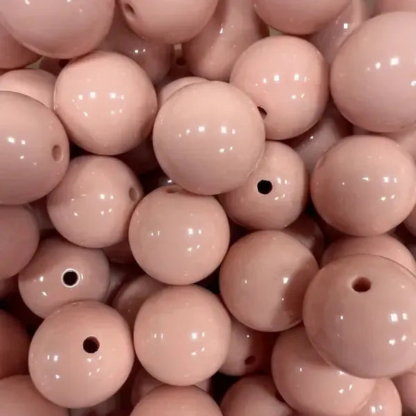 Acryl Kraal Rond Nude Pink 16mm - per stuk-Kralen-Kraaltjes van Renate