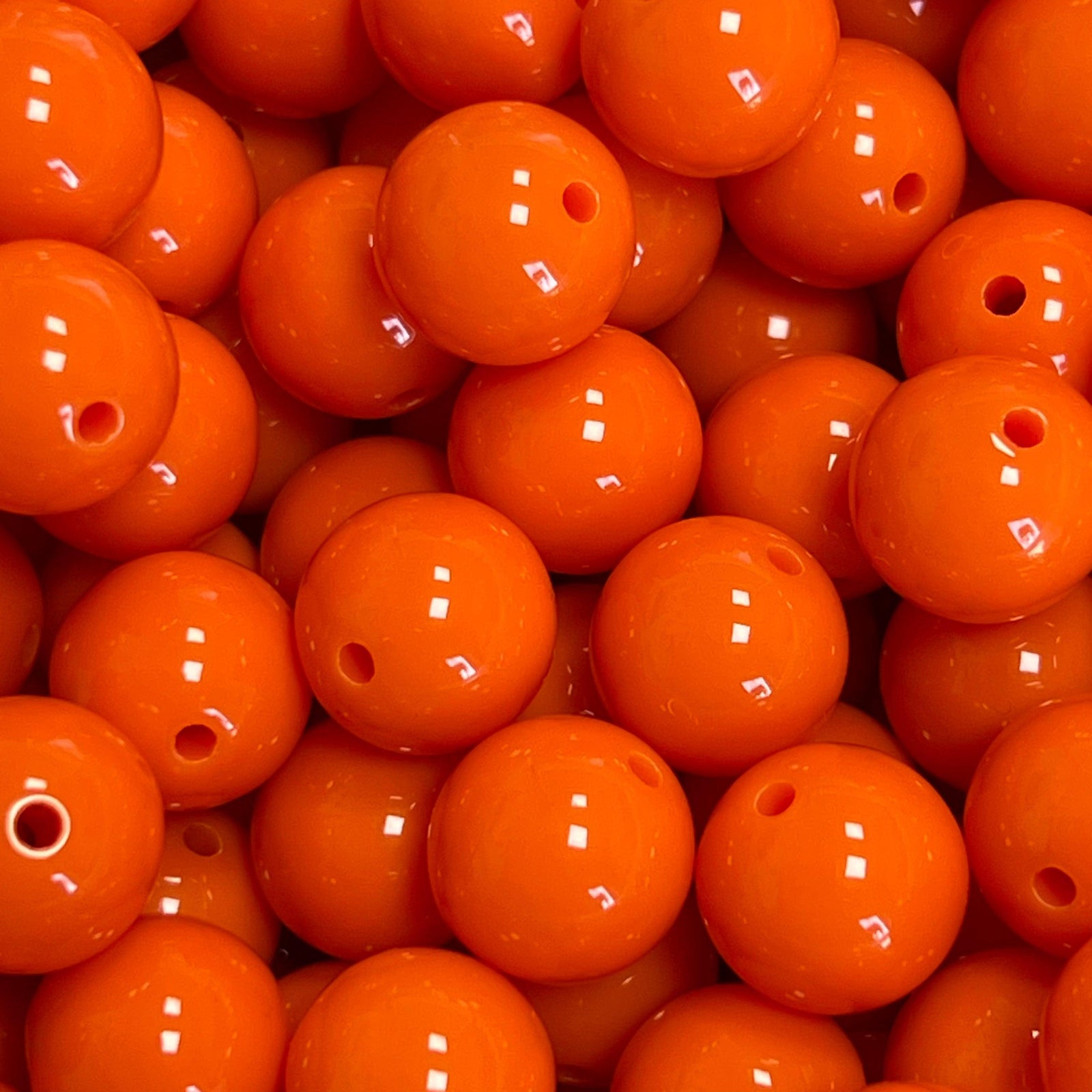 Acryl Kraal Rond Oranje 14mm - per stuk-Kralen-Kraaltjes van Renate