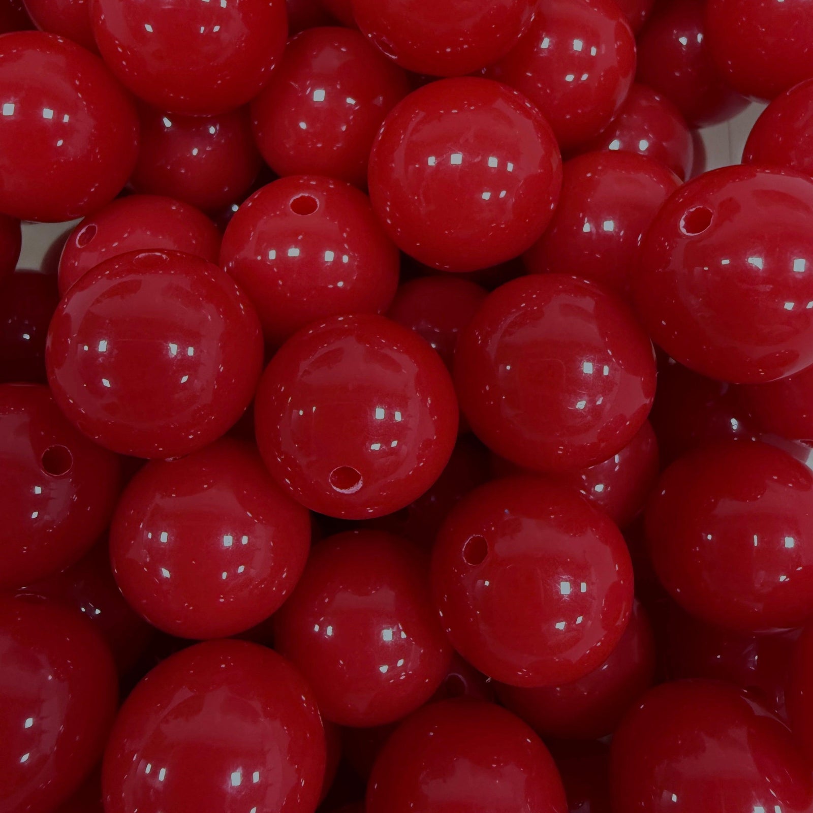 Acryl Kraal Rond Rood 16mm - per stuk-Kralen-Kraaltjes van Renate