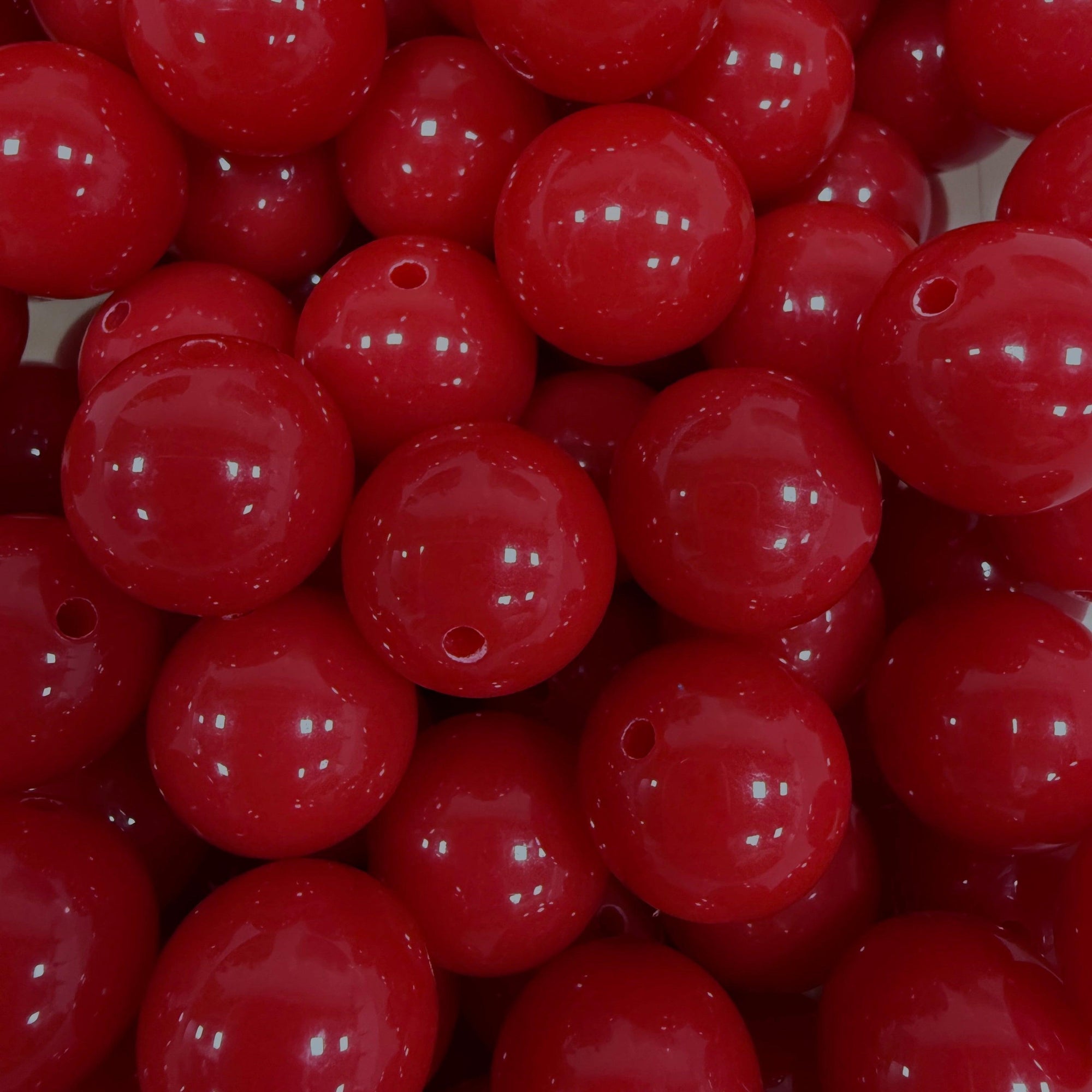 Acryl Kraal Rond Rood 16mm - per stuk-Kralen-Kraaltjes van Renate