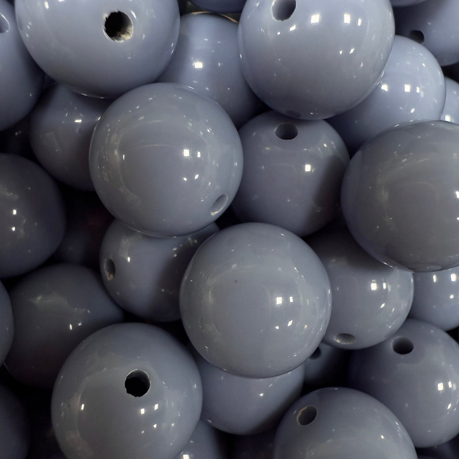 Acryl Kraal Rond Steel Bue 14mm - per stuk-Kralen-Kraaltjes van Renate