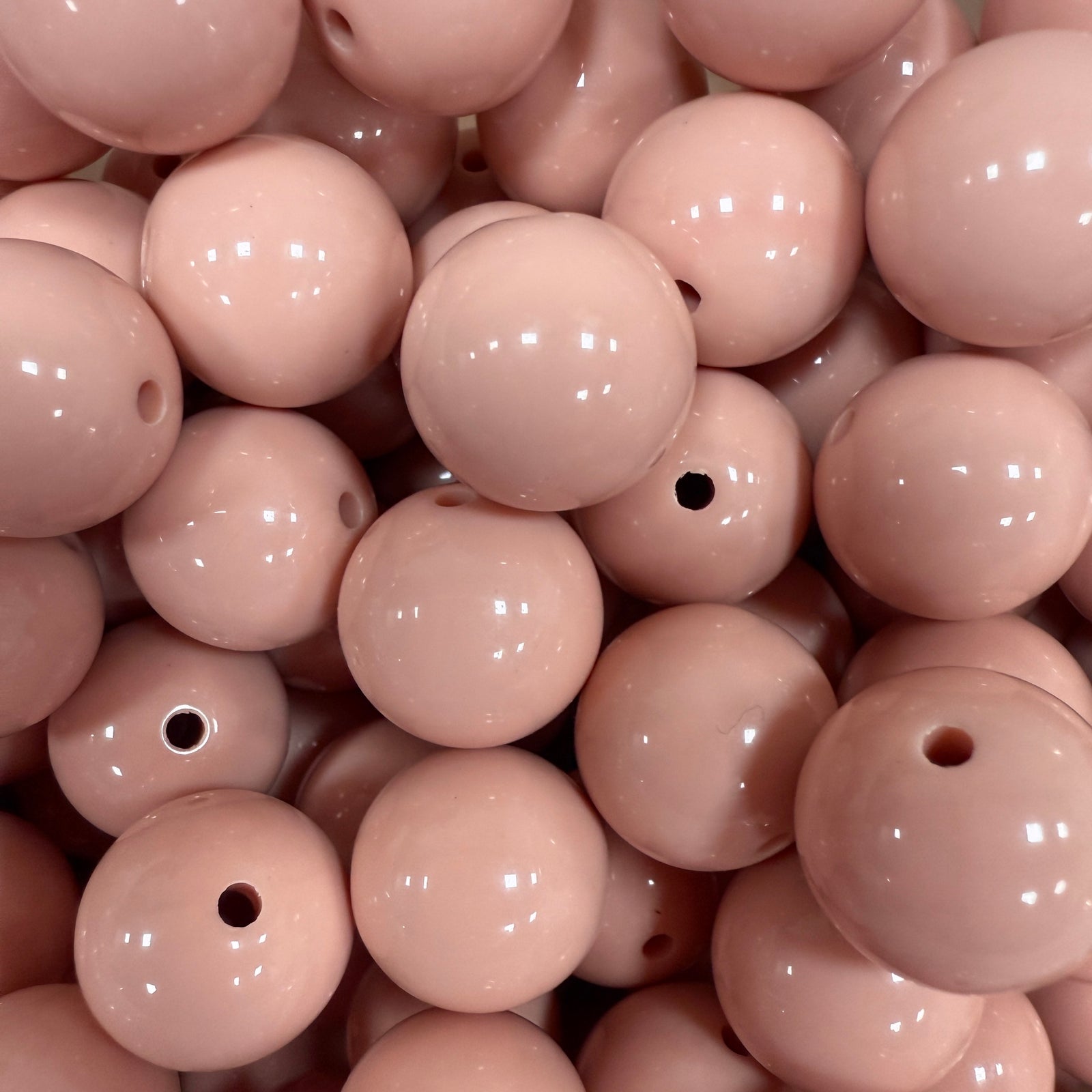 Acryl Kraal Rond Zalm Roze 14mm - per stuk-Kralen-Kraaltjes van Renate