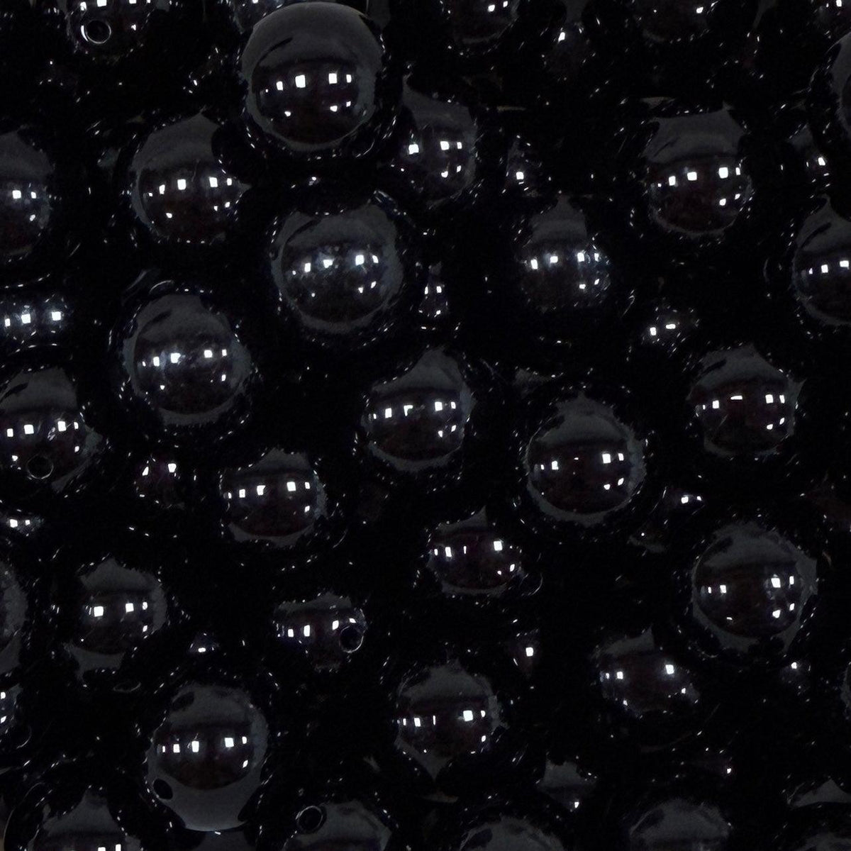 Acryl Kraal Rond Zwart 14mm - per stuk-Kralen-Kraaltjes van Renate