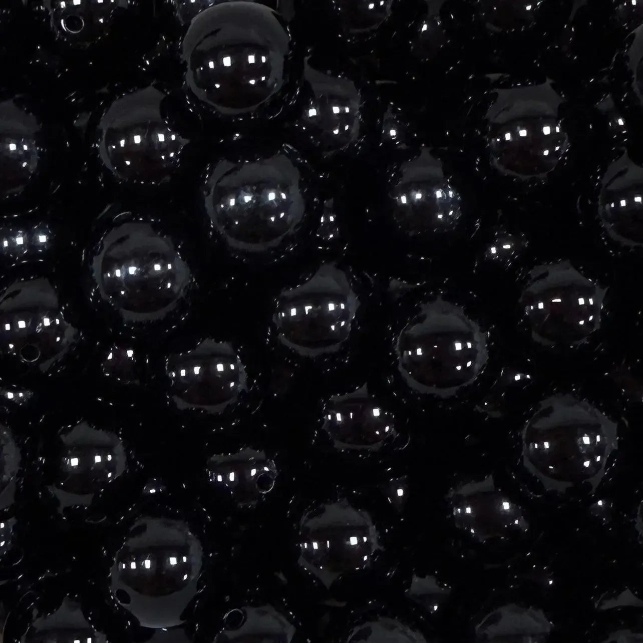 Acryl Kraal Rond Zwart 16mm - per stuk-Kralen-Kraaltjes van Renate