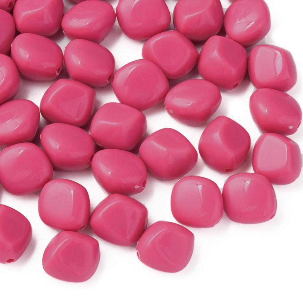 Acryl Kraal nugget pink 15,5mm - per stuk-Kralen-Kraaltjes van Renate