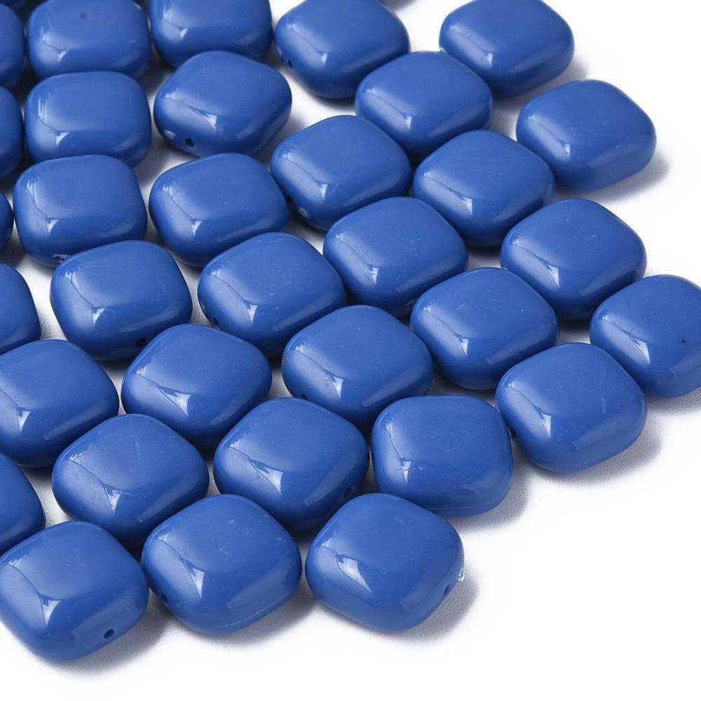 Acryl Kraal vierkant Royal Blue 15mm - per stuk-Kralen-Kraaltjes van Renate