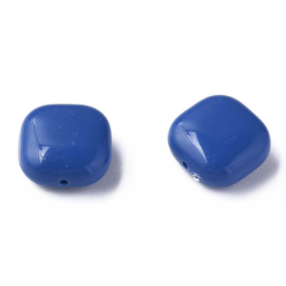 Acryl Kraal vierkant Royal Blue 15mm - per stuk-Kralen-Kraaltjes van Renate