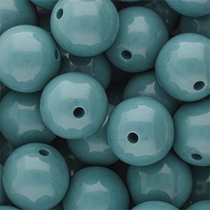 Acryl Kralen DQ Rond Cameo Blauw 16mm - per stuk-Kralen-Kraaltjes van Renate