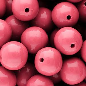 Acryl Kralen DQ Rond Roze Limonade 16mm - per stuk-Kralen-Kraaltjes van Renate