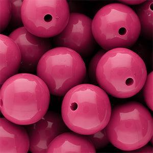 Acryl Kralen DQ Rond Roze Violet 16mm - per stuk-Kralen-Kraaltjes van Renate
