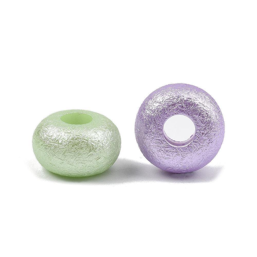 Acryl Kralen Edelsteen Look Rondel Multicolor 13.5x8mm - 30 stuks-Kralen-Kraaltjes van Renate