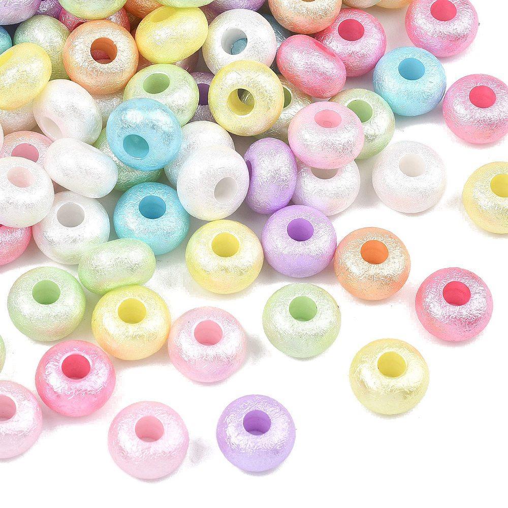 Acryl Kralen Edelsteen Look Rondel Multicolor 13.5x8mm - 30 stuks-Kralen-Kraaltjes van Renate
