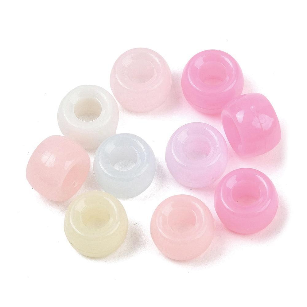 Acryl Kralen Edelsteen Look Rondel Multicolor 9x6mm - 50 stuks-Kralen-Kraaltjes van Renate