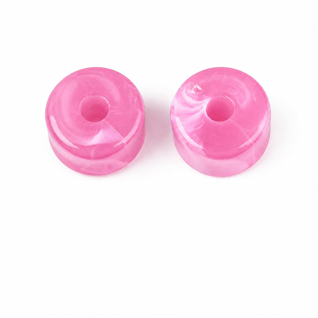Acryl Kralen Edelsteen Look Tube Fuchsia 12x8mm - 30 stuks-Kralen-Kraaltjes van Renate