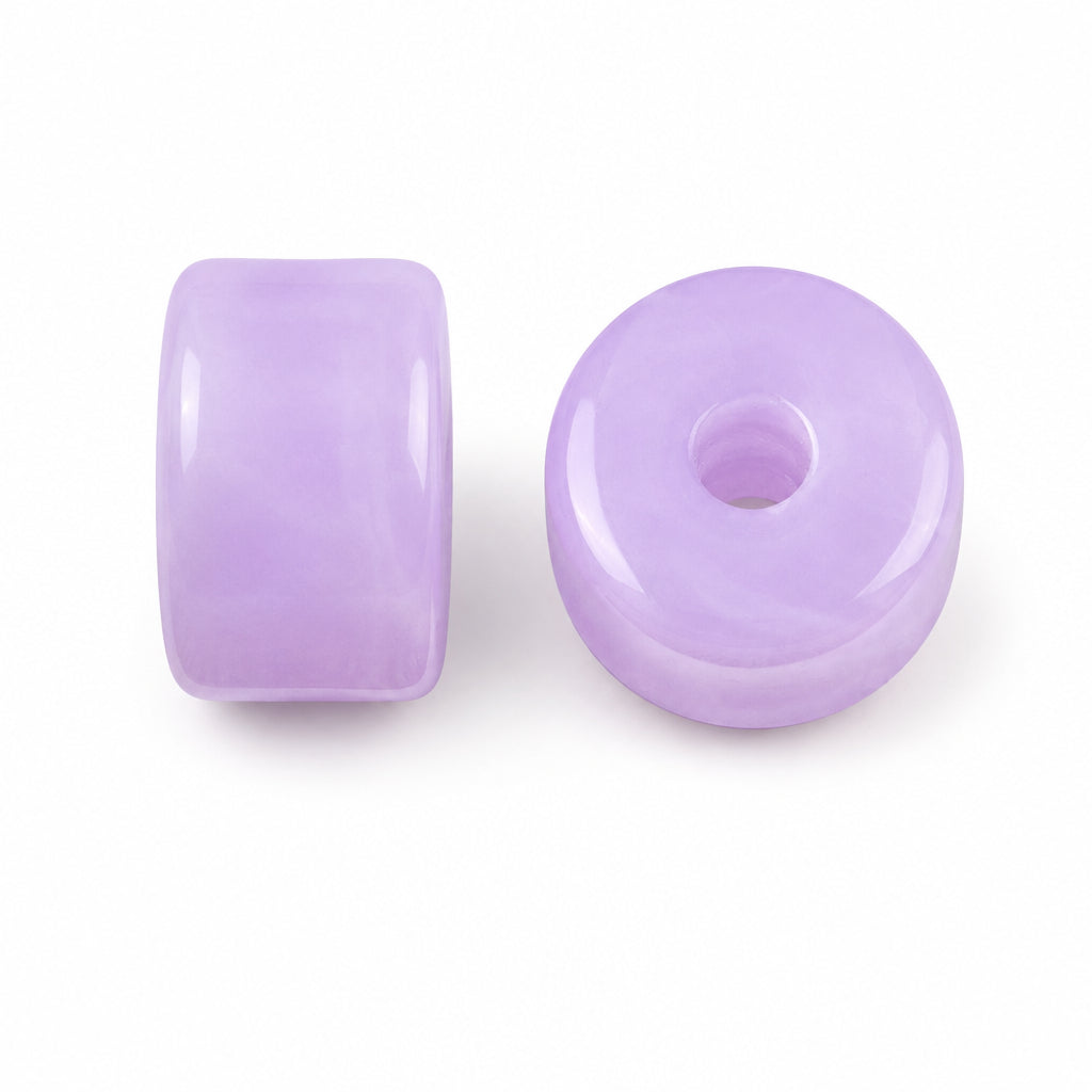 Acryl Kralen Edelsteen Look Tube Paars 12x8mm - 30 stuks-Kralen-Kraaltjes van Renate