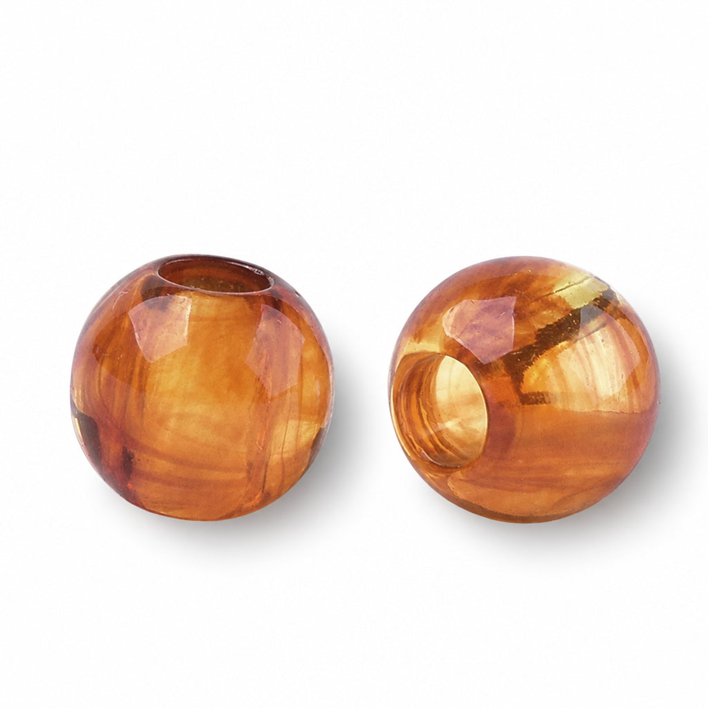 Acryl Kralen Groot Gat Rondel Zandbruin 10x8mm - 50 stuks-Kralen-Kraaltjes van Renate