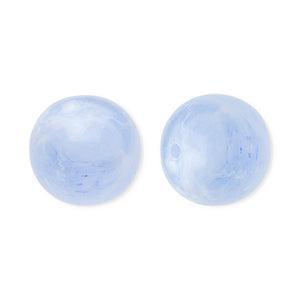 Acryl Kralen Marble Rond Blauw 12mm - per stuk-Kralen-Kraaltjes van Renate