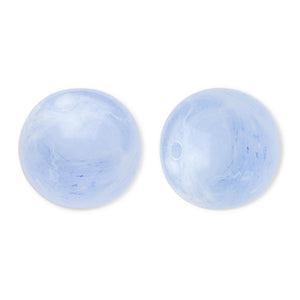 Acryl Kralen Marble Rond Blauw 16mm - per stuk-Kralen-Kraaltjes van Renate