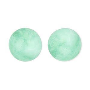 Acryl Kralen Marble Rond Mintgroen 12mm - per stuk-Kralen-Kraaltjes van Renate