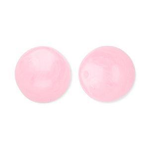 Acryl Kralen Marble Rond Roze 12mm - per stuk-Kralen-Kraaltjes van Renate