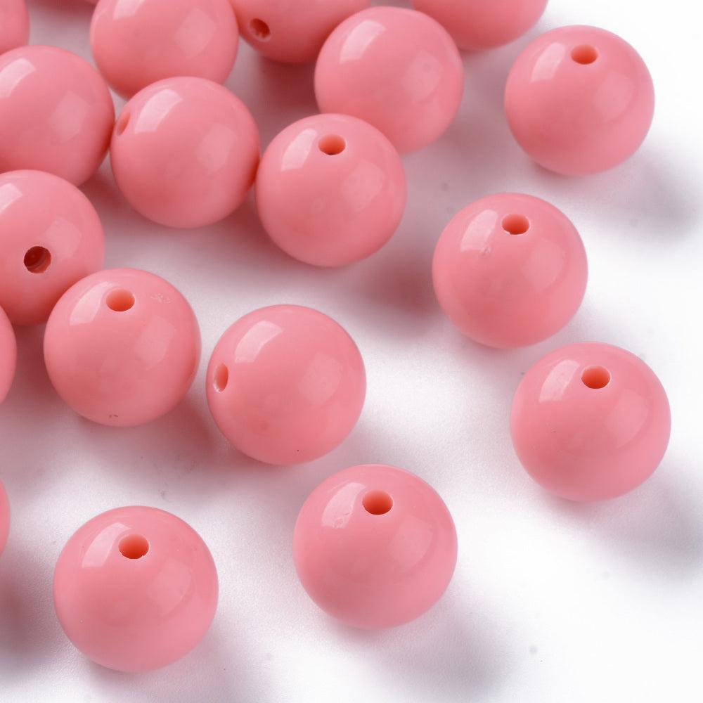 Acryl Kralen Rond Salmon 16mm - per stuk-Kralen-Kraaltjes van Renate