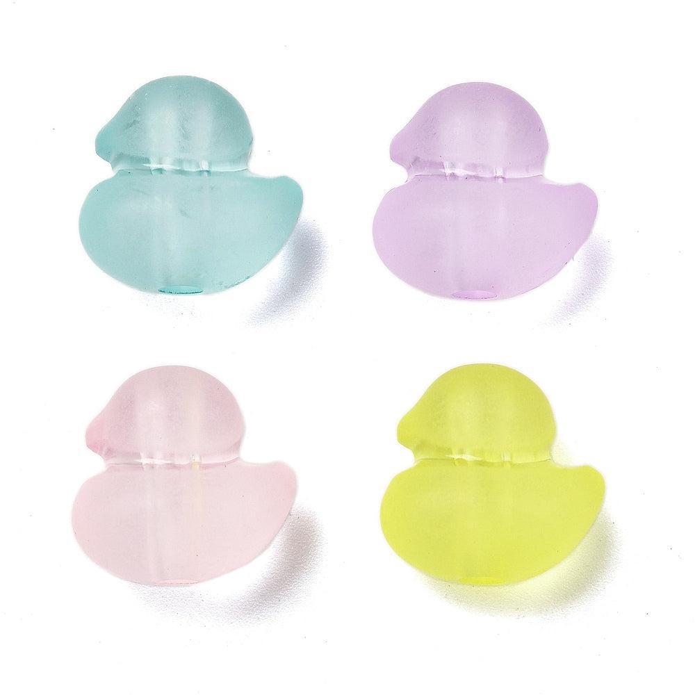 Acryl Ø2,7 eendjes mat Mix 15mm - 8 stuks-Kralen-Kraaltjes van Renate