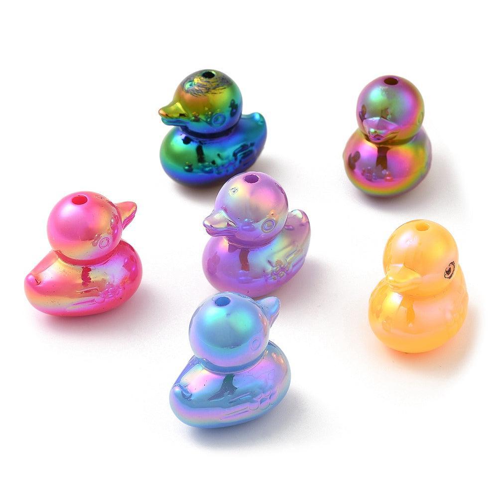Acryl Ø2mm eendjes 22mm- per stuk-Kralen-Kraaltjes van Renate