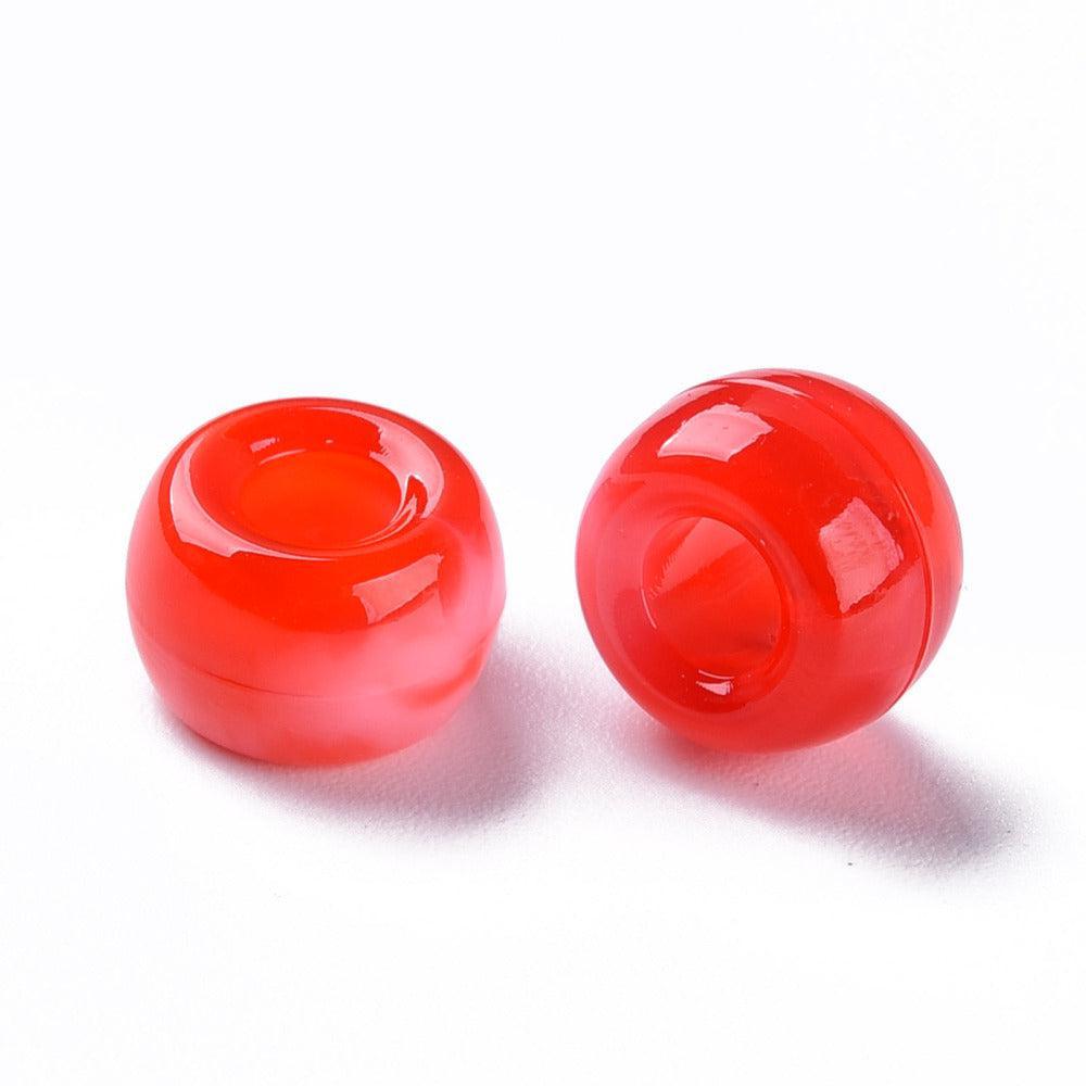 Acryl Ø4mm multicolor mix 9x6mm- 40 stuks-Kralen-Kraaltjes van Renate