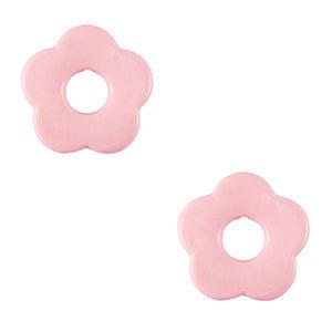 Acryl bedel bloem Light pink 27mm-bedels-Kraaltjes van Renate