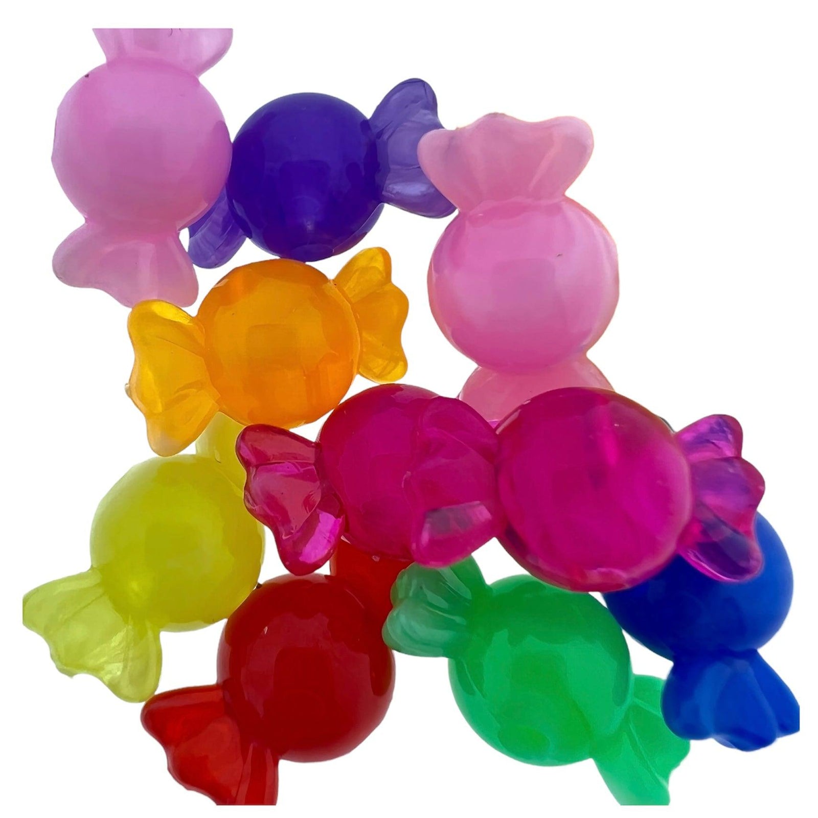 Acryl candy mix 11mm - 12 stuks-Kralen-Kraaltjes van Renate