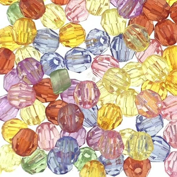 Acryl facet mix 6mm - 100 stuks-Kraaltjes van Renate