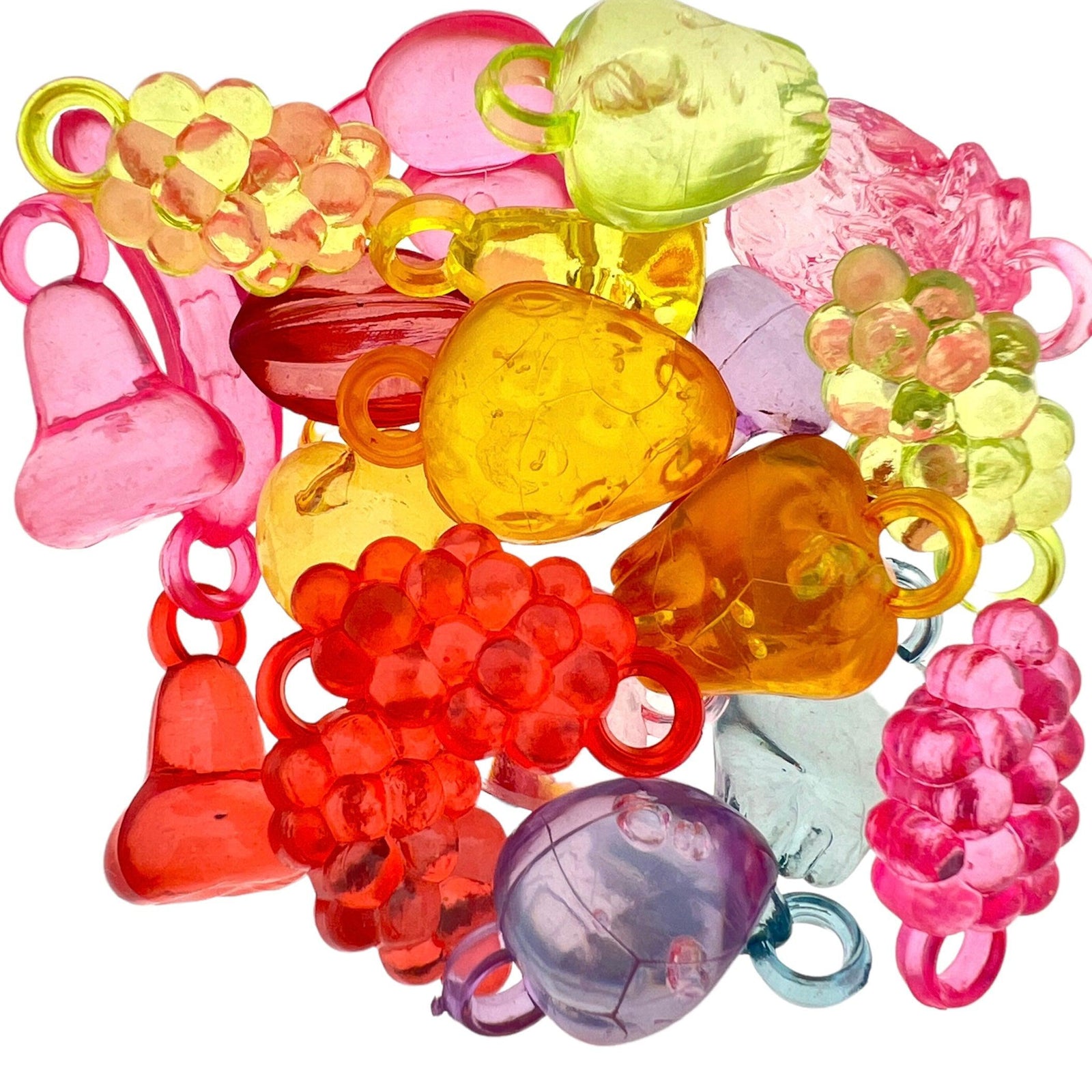 Acryl fruit gekleurde mix 18mm- 20 stuks-Kralen-Kraaltjes van Renate