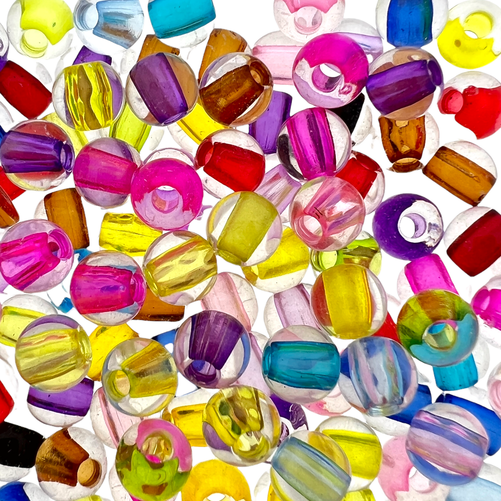 Acryl gekleurde kralen mix 6mm -90 stuks-Kralen-Kraaltjes van Renate