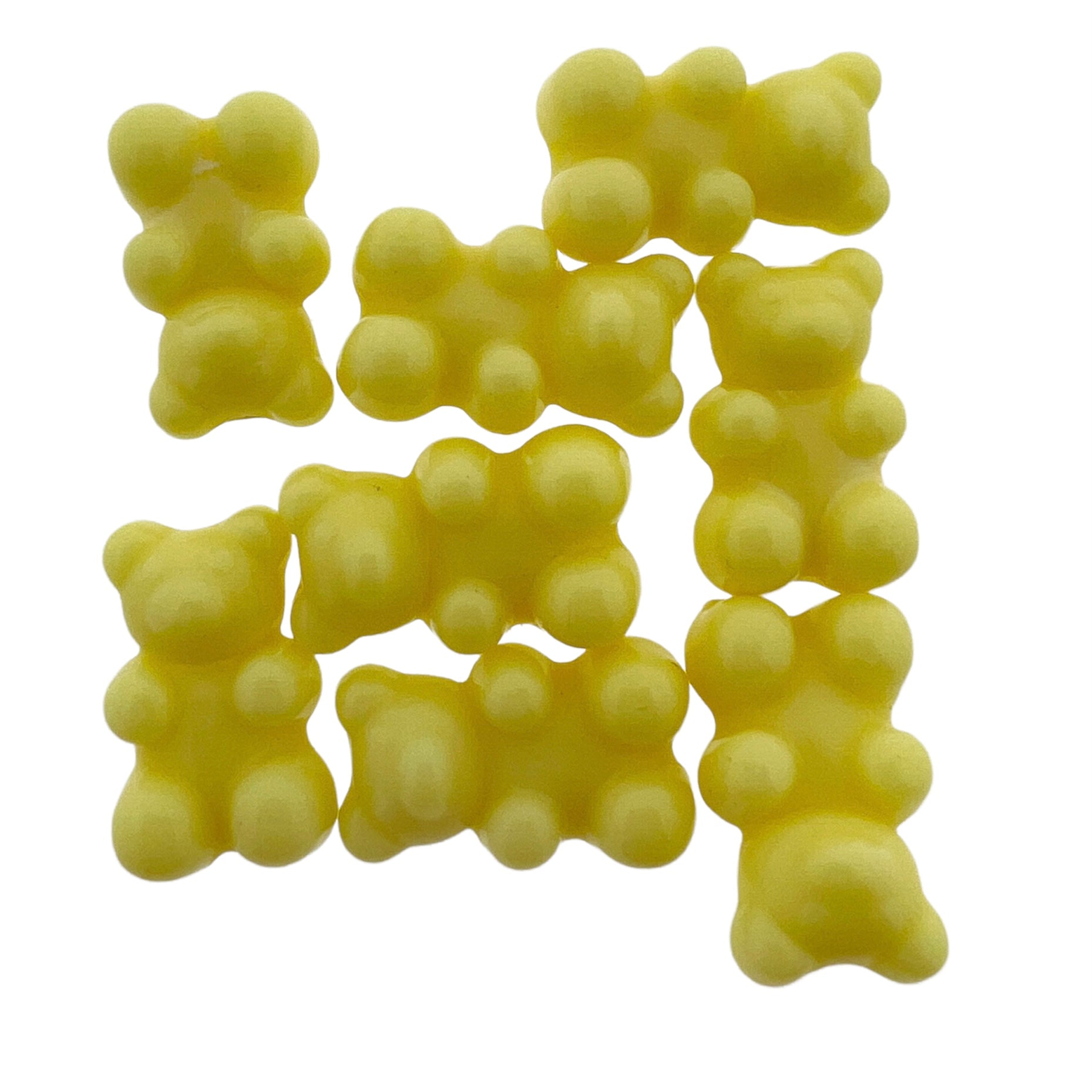 Acryl gummybear geel 18x11x7mm- 8 stuks-Kralen-Kraaltjes van Renate