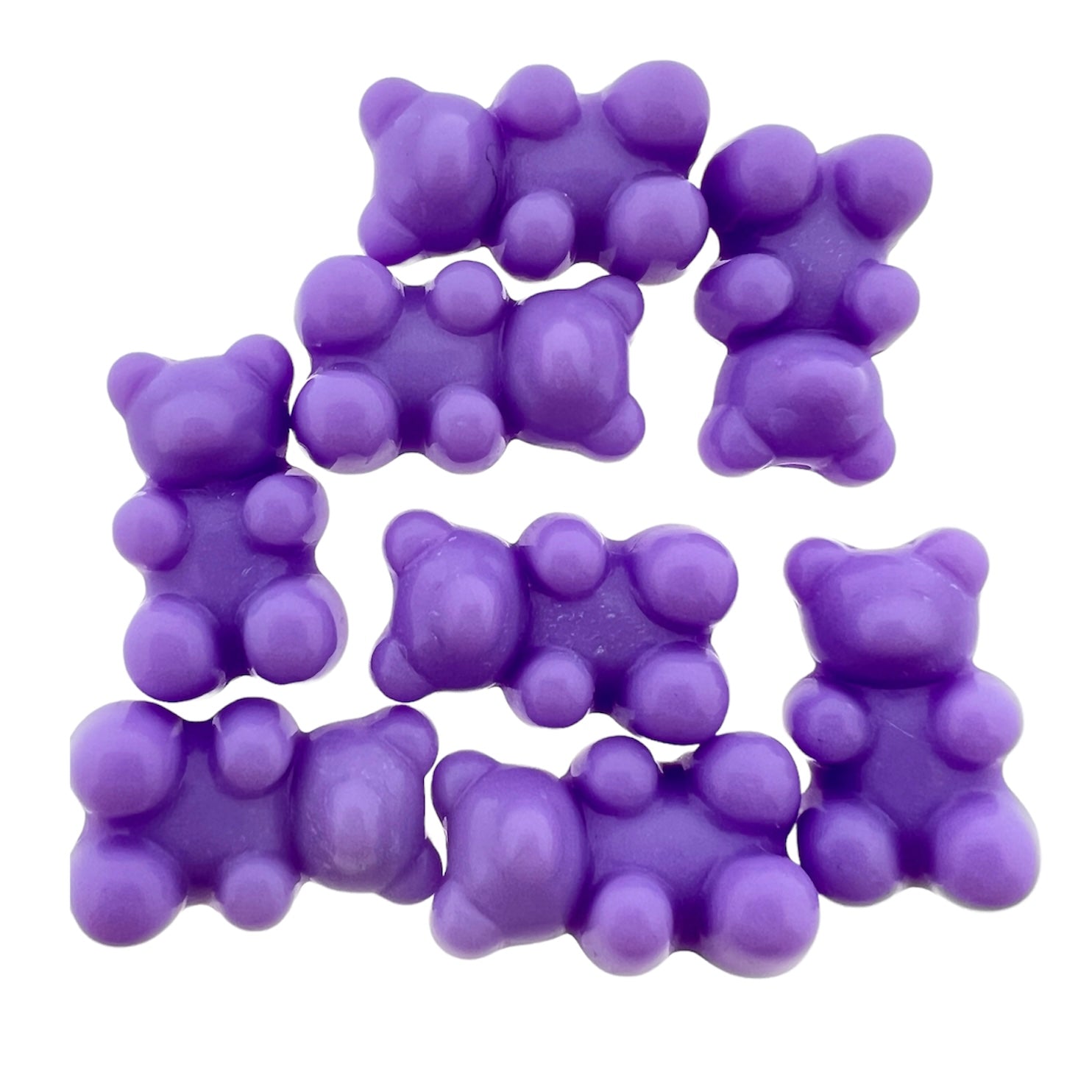 Acryl gummybear paars 18x11x7mm- 8 stuks-Kralen-Kraaltjes van Renate