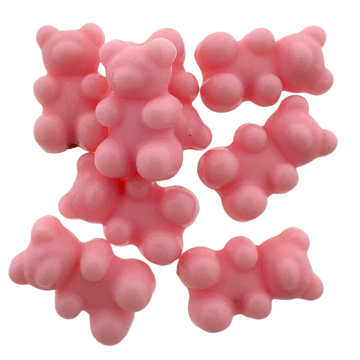 Acryl gummybear roze 18x11x7mm- 8 stuks-Kralen-Kraaltjes van Renate