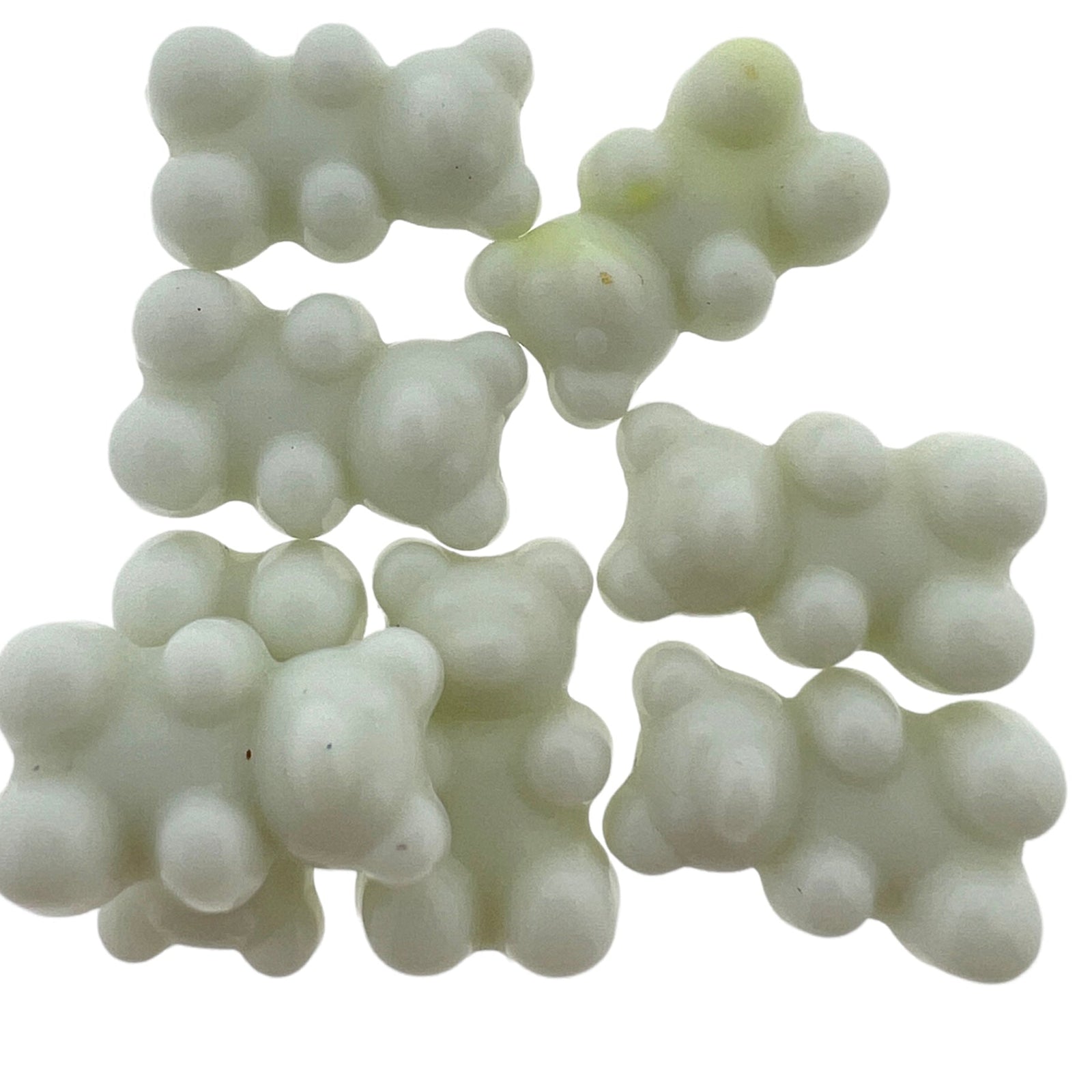 Acryl gummybear wit 18x11x7mm- 8 stuks-Kralen-Kraaltjes van Renate