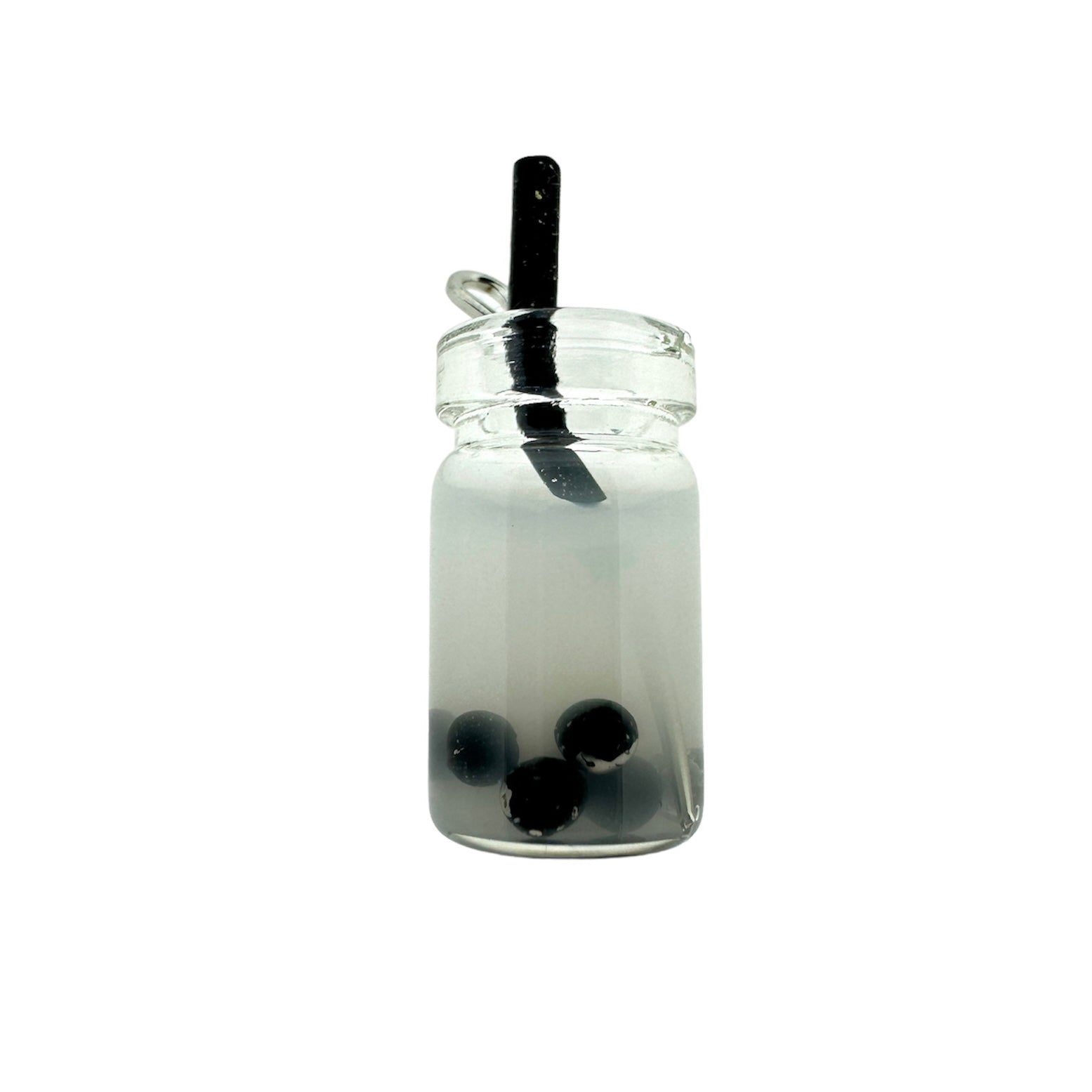 Acryl hanger boba tea clear 27x12x10mm - per stuk-Kralen-Kraaltjes van Renate