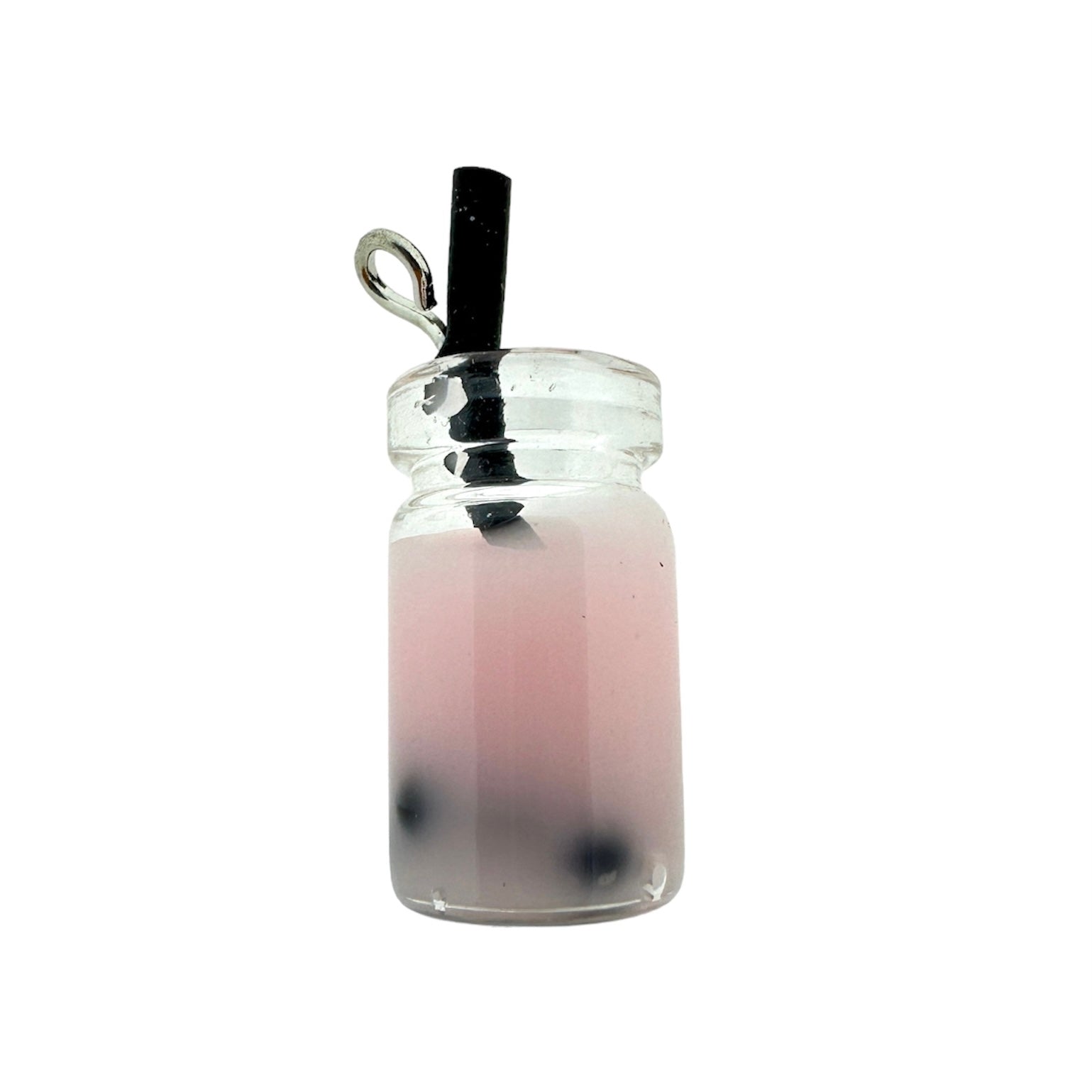Acryl hanger boba tea light pink 27x12x10mm - per stuk-Kralen-Kraaltjes van Renate