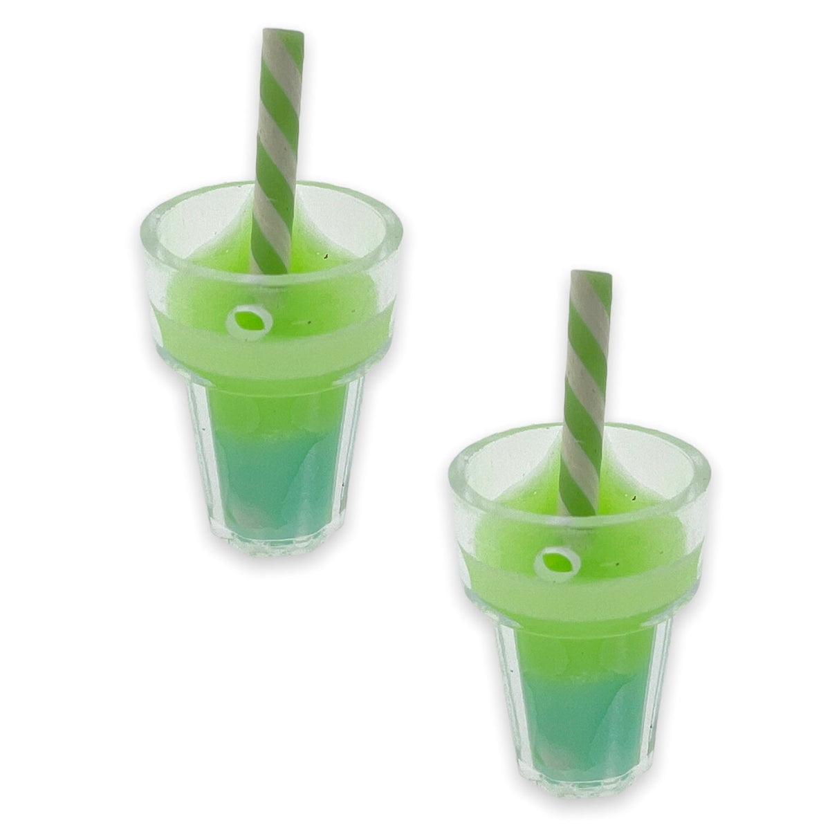 Acryl hanger bubble tea groen 25x13mm - per stuk-Kralen-Kraaltjes van Renate