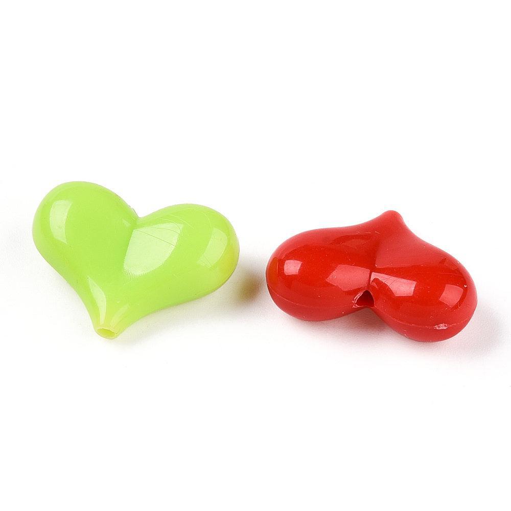 Acryl klaver Mix 22mm - 12 stuks-Kralen-Kraaltjes van Renate