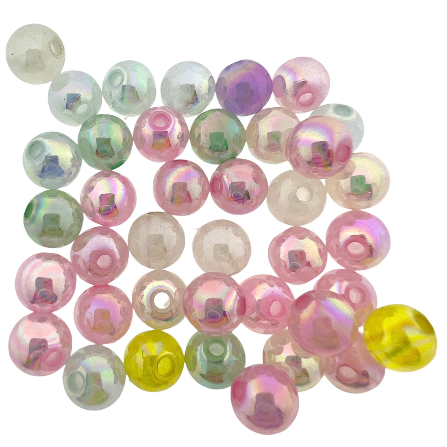 Acryl jelly ab-glans 8mm - 40 stuks-Kralen-Kraaltjes van Renate