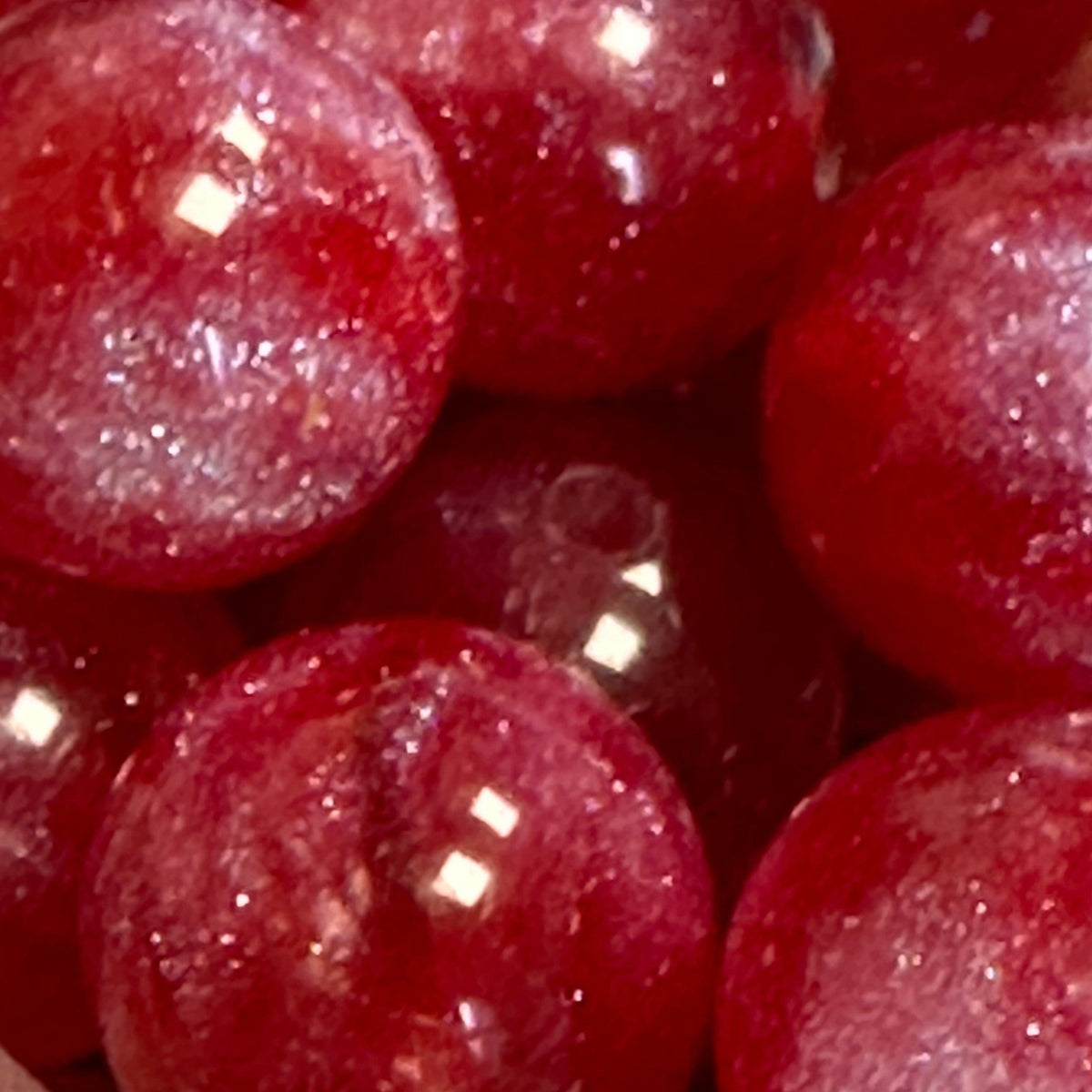 Acryl kraal Glitter Rood 16mm - per stuk-Kralen-Kraaltjes van Renate