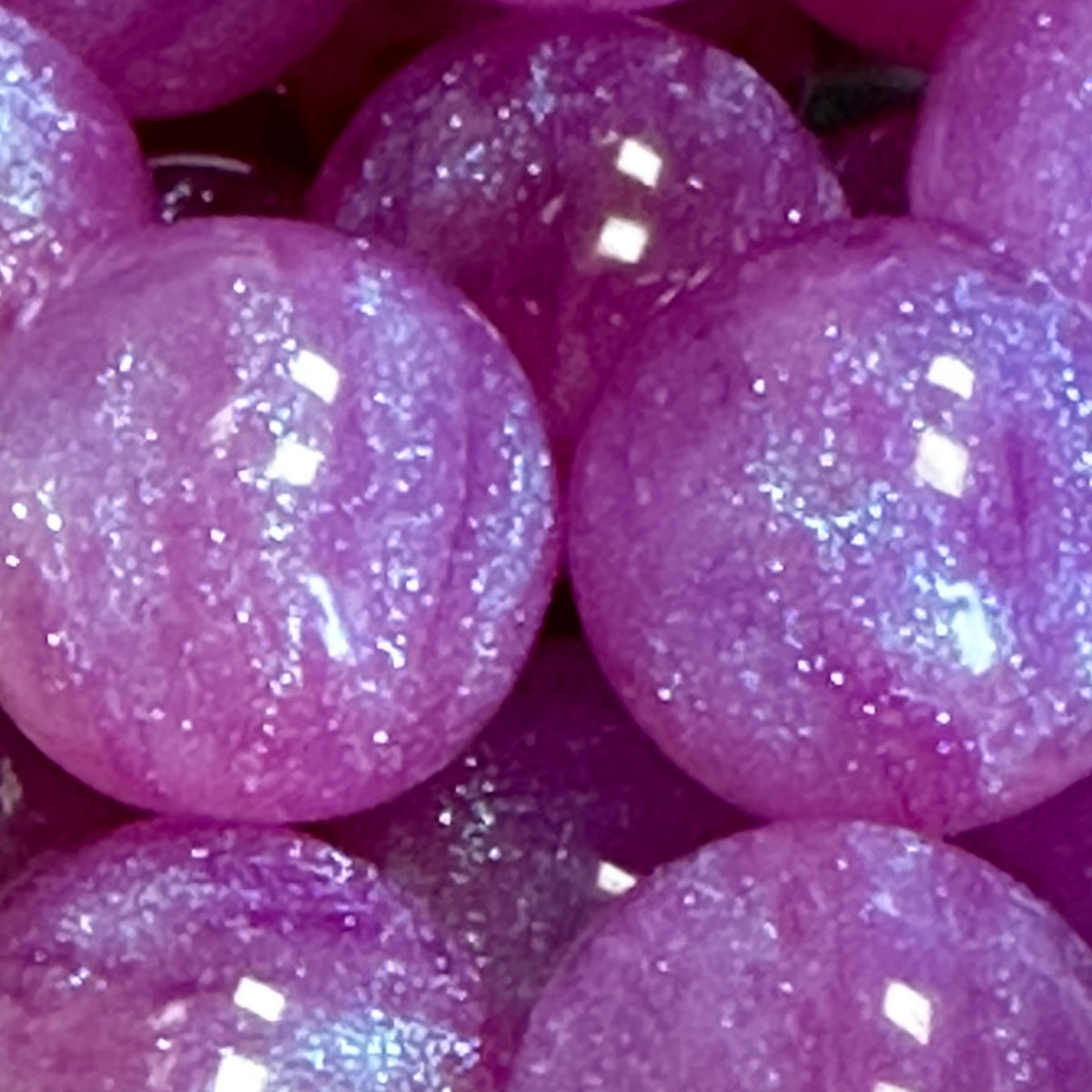Acryl kraal Glitter lila 16mm - per stuk-Kralen-Kraaltjes van Renate