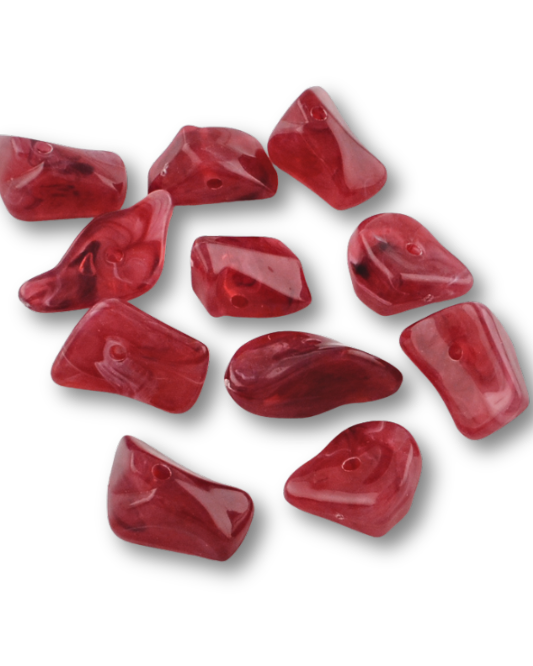 Acryl kraal Rood 13mm - per stuk-Kralen-Kraaltjes van Renate