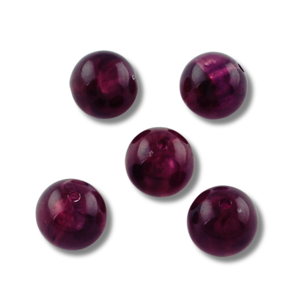 Acryl kraal gemstone Paars 14mm - per stuk-Kralen-Kraaltjes van Renate