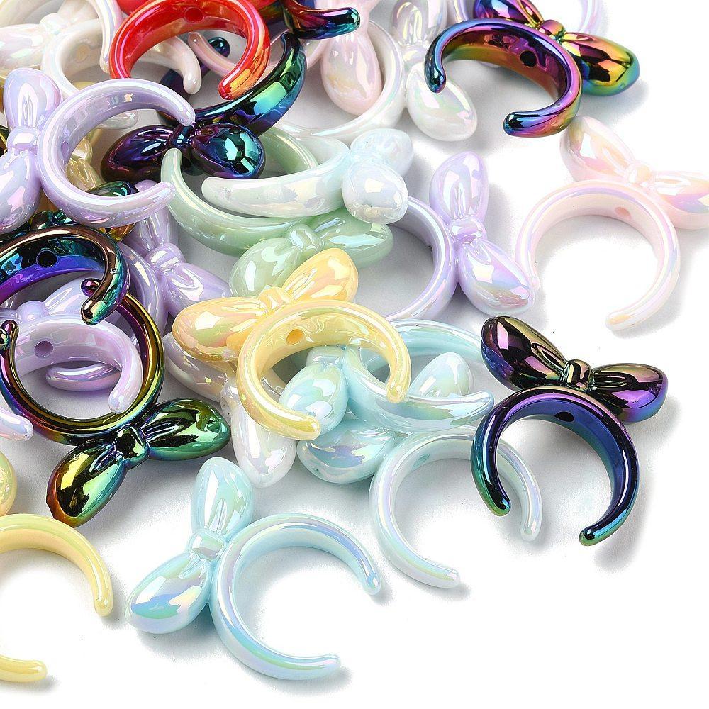 Acryl kraal hoofdband multicolor 27mm- per stuk-Kralen-Kraaltjes van Renate