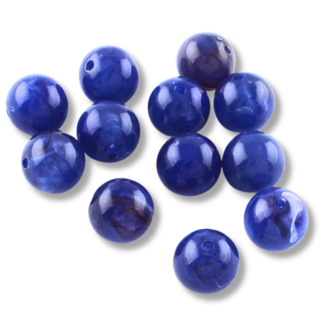 Acryl kraal Gemstone blauw 20mm - per stuk-Kralen-Kraaltjes van Renate