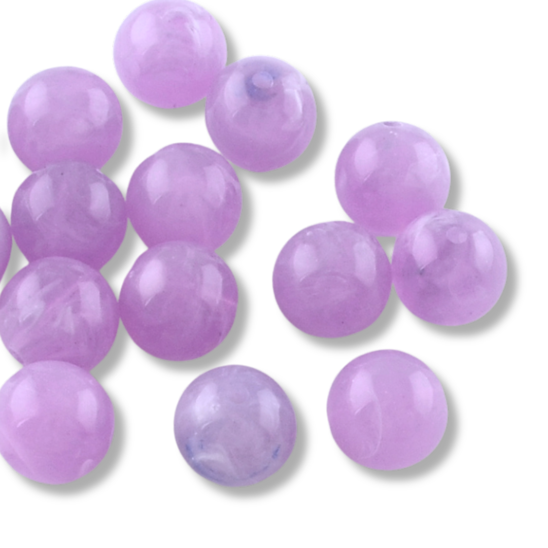 Acryl kraal Gemstone paars 16mm - per stuk-Kralen-Kraaltjes van Renate
