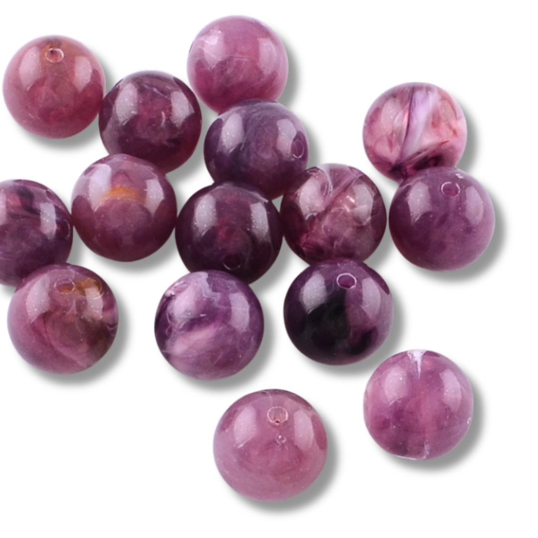 Acryl kraal Gemstone paars 20mm - per stuk-Kralen-Kraaltjes van Renate